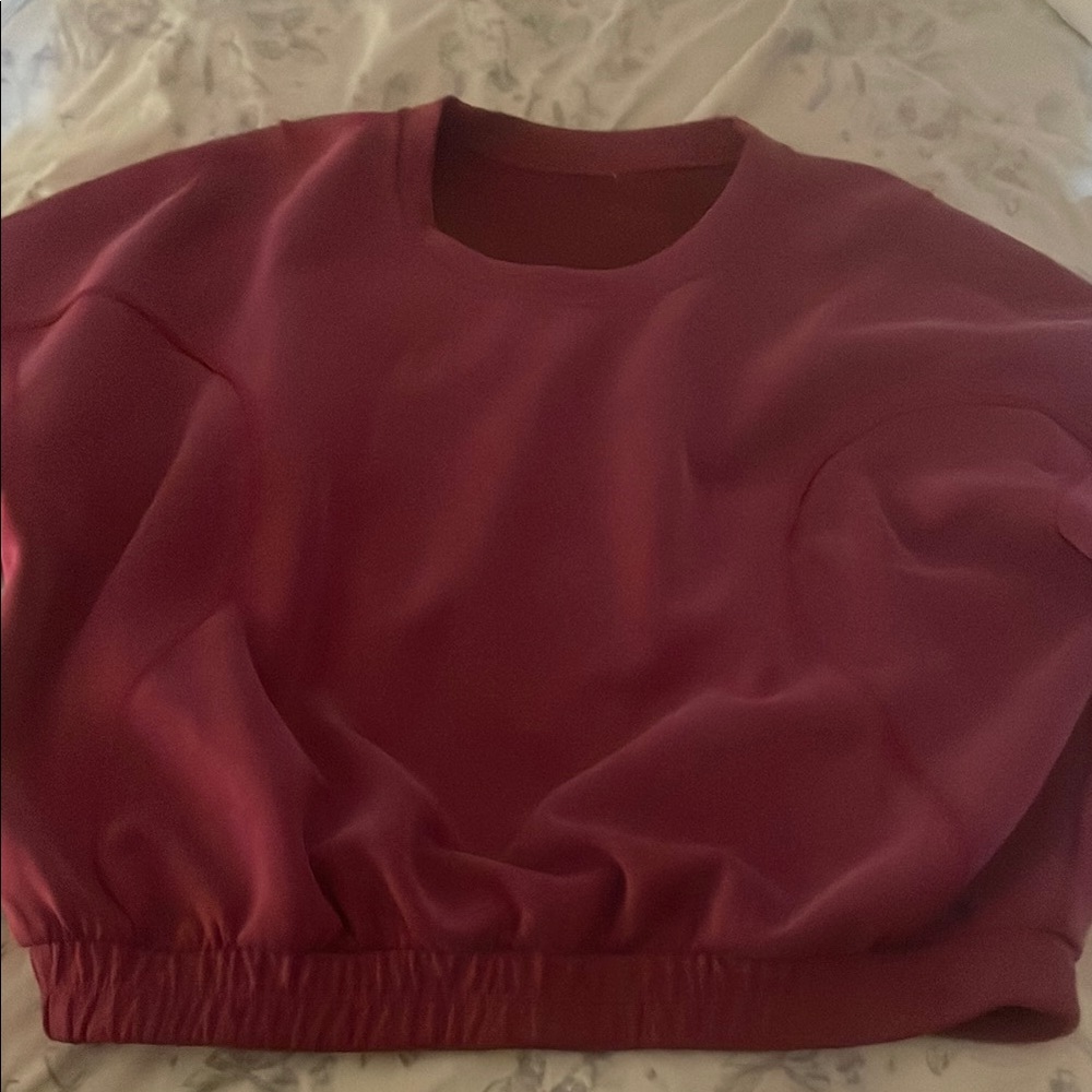Lululemon Athletica Red Boxy Sweatshirt